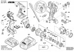 Bosch 3 601 JG4 200 Gdx 18V-200 C Impact Wrench 18 V / Eu Spare Parts